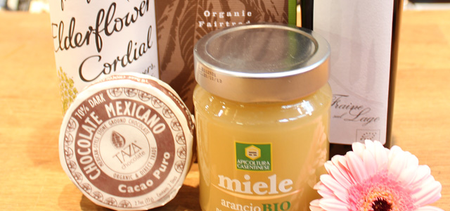 Ekologisk honung, choklad, olivolja mm